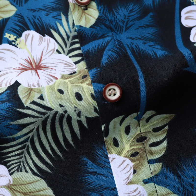 Chinese Style 2019 Autumn Spring Clothes Shirt Men Long Sleeves Big Size M-5XL 6XL 7XL Hawaiian Beach Casual Floral Shirt