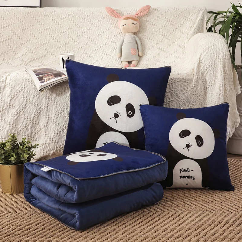 Animal Plush Washable 3D Multi-function Pillow Quilt Four Seasons Universal Big Code Skin Affinity Comfortable Sofa Pillow