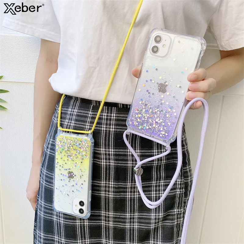 Strap Cord Chain Phone Case Cover Iphone Iphone 12 Pro Max Case