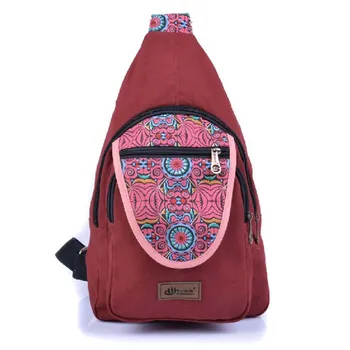 

2020 New China Style Women's Shoulder Messenger Bag Chest Bag Multifunctional Canvas Bag Ethnic Men travel Satchels Bag