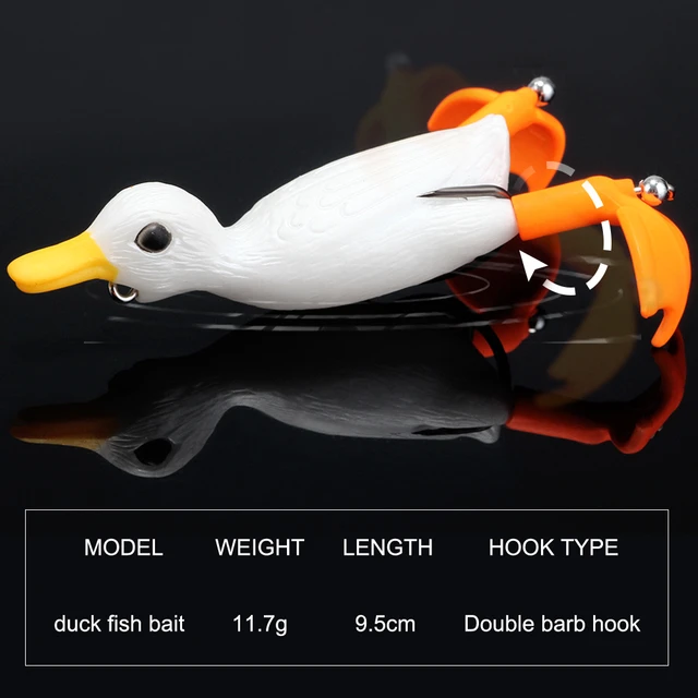 Fish King Propeller Flipper Duck Fishing Lure Ducking Fishing Frog