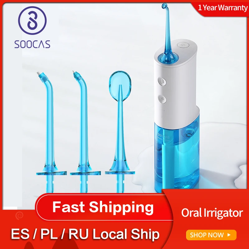 Xiaomi Soocas W3 портативный ирригатор для полости рта USB Перезаряжаемый водный