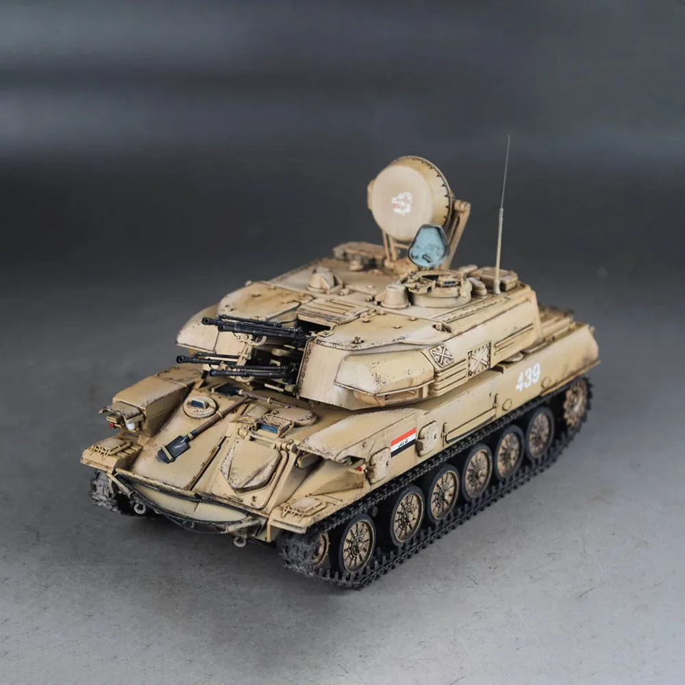1/35 Ревелл 35081, ZSU-23-4M в Ираке, модель танка ручной работы, украшение, развивающая игрушка, подарок на Рождество, день рождения для детей, взрослых