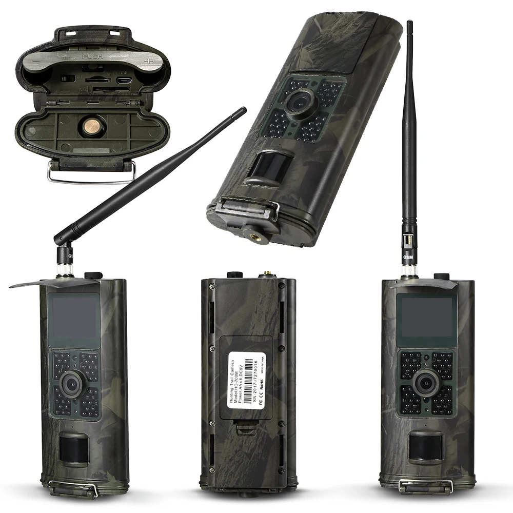 Trail Camera 2G GSM MMS SMS SMTP Wildlife Hunting Cameras 0.5S Trigger Time 940nm Infrared 16MP 1080P Photo Traps HC700M