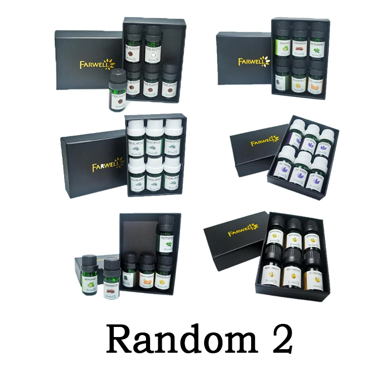 

6pcs/set 5ml Bergamot Essential Oils For Aromatherapy Diffusers Massage Fragrances Oil Aroma Oils Essential Oils