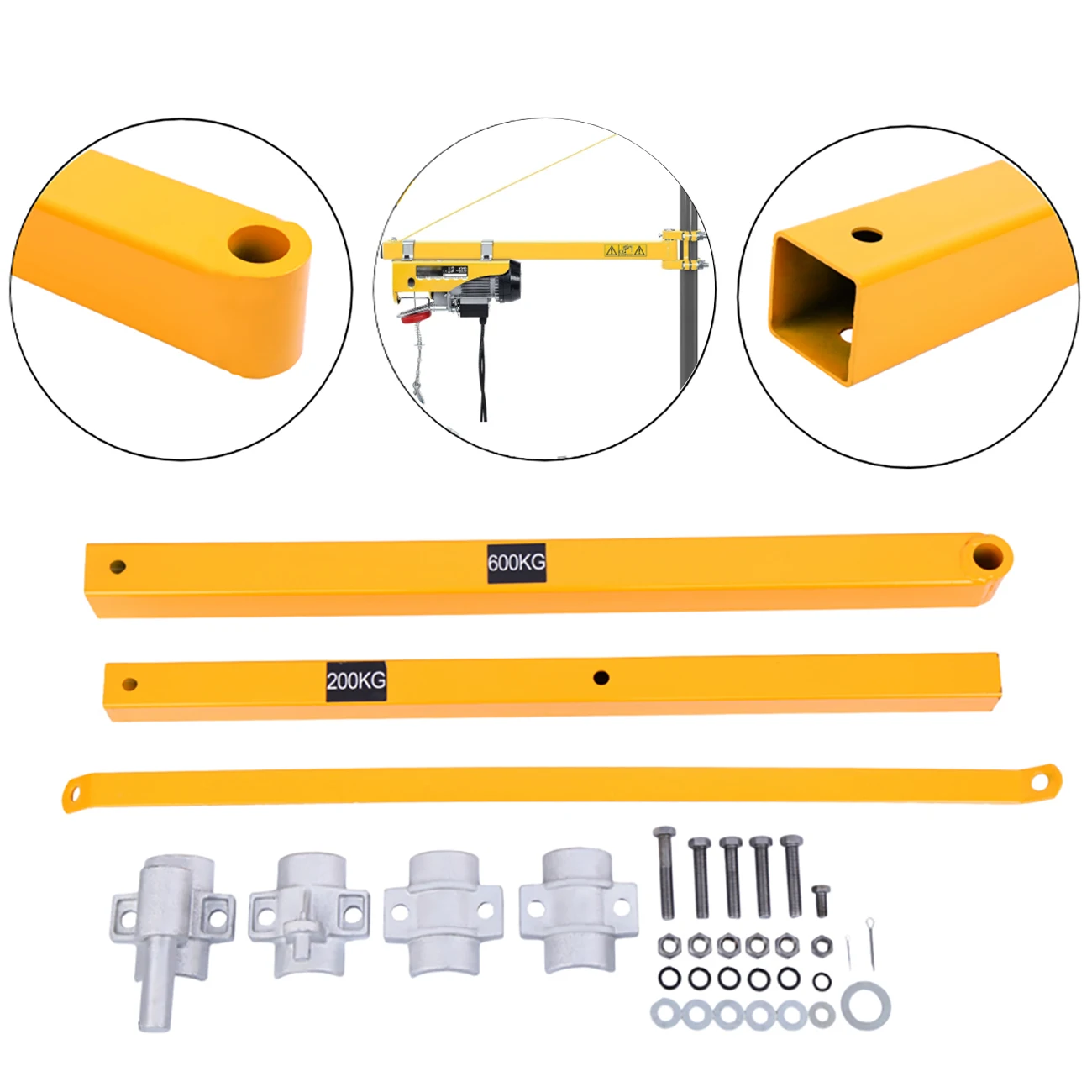 

Honhill Swivel Arm Bracket For Electric Cable Winch Motor Rope Winch 180 Degree Max Load 600 kg