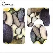 Zeegle 3 шт. Набор ковриков для ванной нескользящий коврик для туалета душ Впитывающий Коврик коврик для ванной коврик для ног моющийся коврик для ванной комнаты