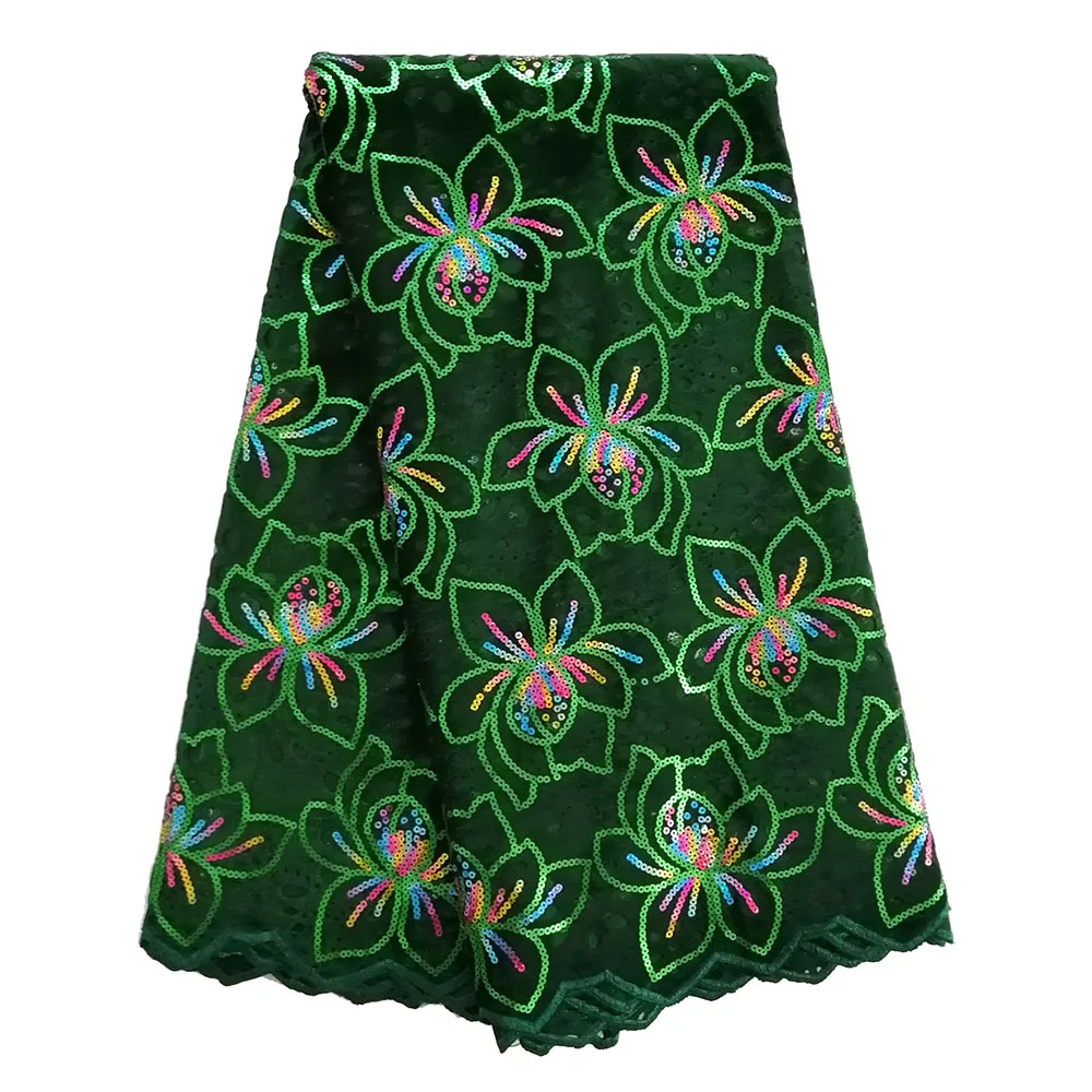 Dark green lace fabric-50777 (1)