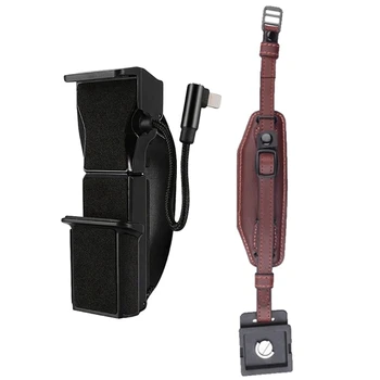 

Camera Leather Wrist Strap with Quick Release Plate & for OSMO Pocket Camera Holder Mount Mobile Phone Bracket Clip