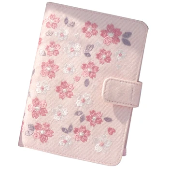 

A6 Sakura Theme Floral Diary Book Cover Set Embroidery Notebook Travel Book Hand Book