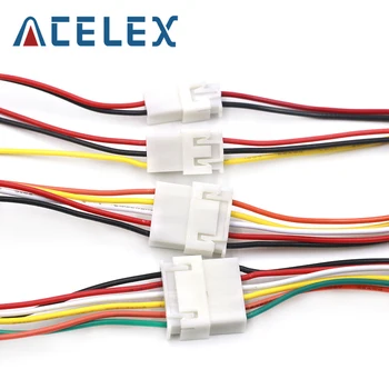 

10PCS XH2.54 2/3/4/5/6 Pin Pitch 2.54mm Wire Cable Connector XH Plug Male & Female Battery Charging Cable 200MM Length 26AWG