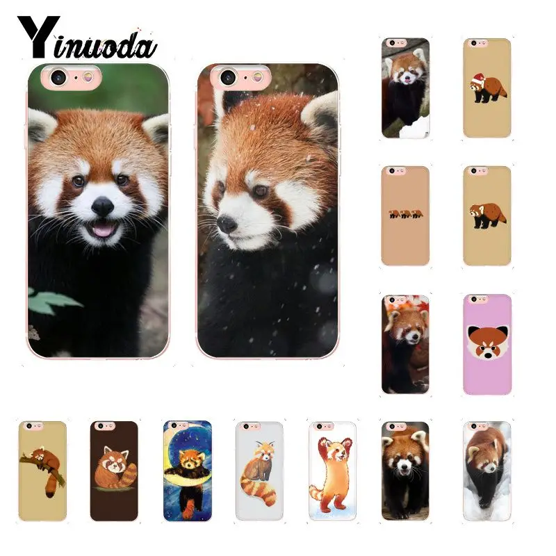 Yinuoda Red panda DIY Painted Phone Case for iPhone 8 7 6 6S 5 5S SE XR X XS 11 Pro MAX | Мобильные телефоны и аксессуары