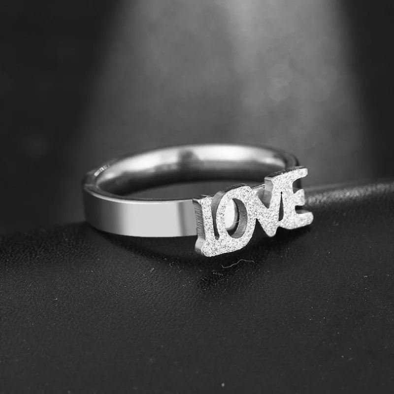 Hot Sale Love Ring Stainless Steel Ring Female Ring Romantic Fashion Gift for Women