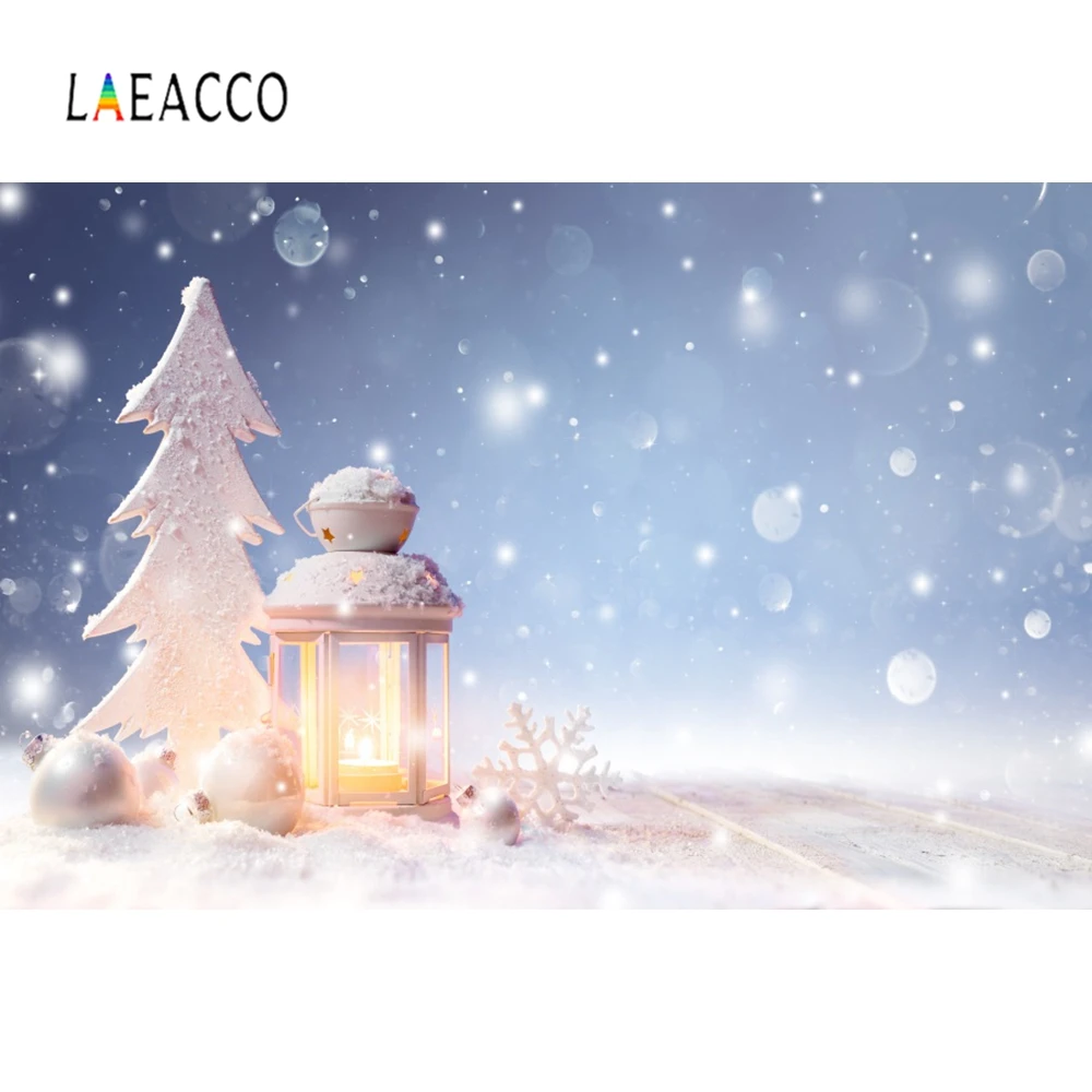 冬雪景色背景クリスマスツリー雪だるま写真背景カスタマイズ家族パーティーの装飾photocall Background Aliexpress