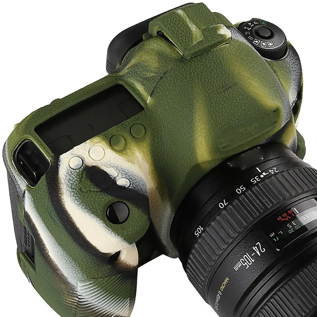 Силиконовые Камера чехол для цифровой однообъективной зеркальной камеры Canon EOS R 1300D T6 M50 5D II III IV 5D2 5D3 5D4 4000D T100 800D T7i 6D II 6D2 70D 80D 200D SL2 750D