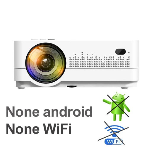 WZATCO H2 3000 люмен HD 720P светодиодный проектор Android 9,0 WiFi Full HD 1080P 4K Мультимедийный lcd Проектор для домашнего кинотеатра - Цвет: H2 No android wifi