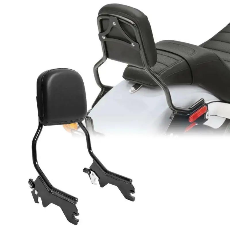 Motorcycle Sissy Bar Upright Standard Height With Backrest Pad For