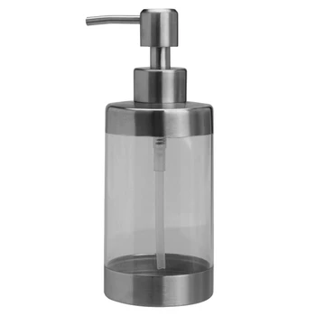 

Hot Stainless Steel Soap Lotion Dispenser Foams Liquid Pumper Bottle Bathroom Kitchen Supplies Best Price