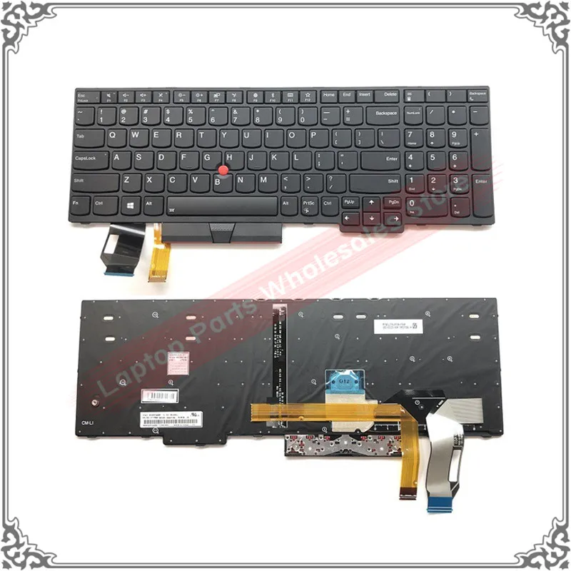 Клавиатура для ноутбука IBM lenovo thinkpad E580 L580 L590 P52 P72 E590 E585 E595 01YP680 01YP640 US клавиатура с подсветкой