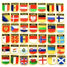 Флаг мира вышивка патч Канада одежды значок 3 дюймов теплоотвод железа на подложке у нас есть все флаг мира просто спросить