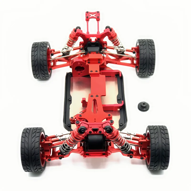 for Wltoys 144001 1/14 RC Car Upgrade Parts All Metal embled Frame Chis with Wheel Set Spare Accessories RC Cars for kid