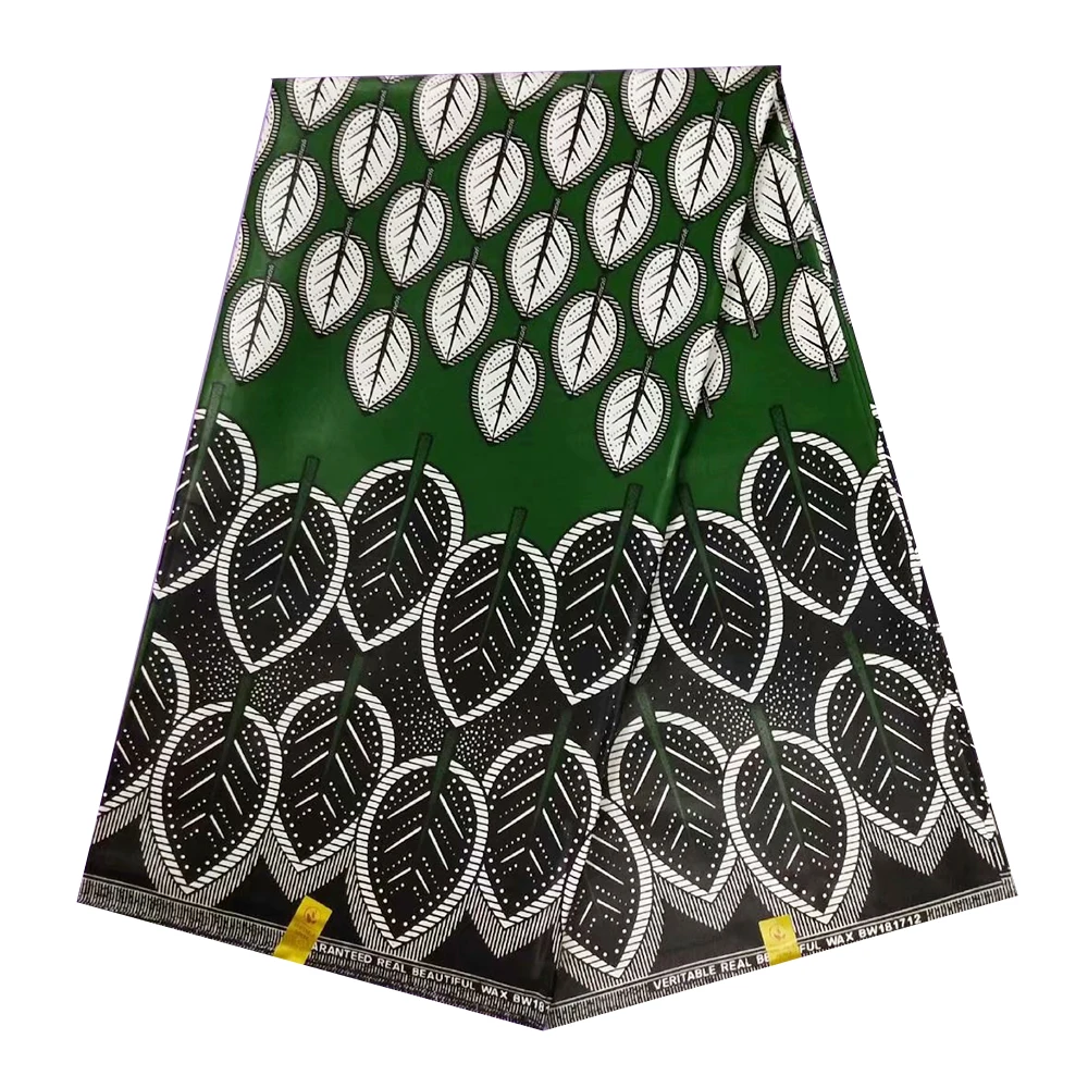 Зеленый JAVA восковые материалы для мужской ткани африканская вощеная ткань