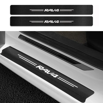 

Car Styling Door Sill Sticker for Toyota RAV4 Car Carbon Fiber Bumper Trunk Load Edge Protective Stickers Auto Accessories