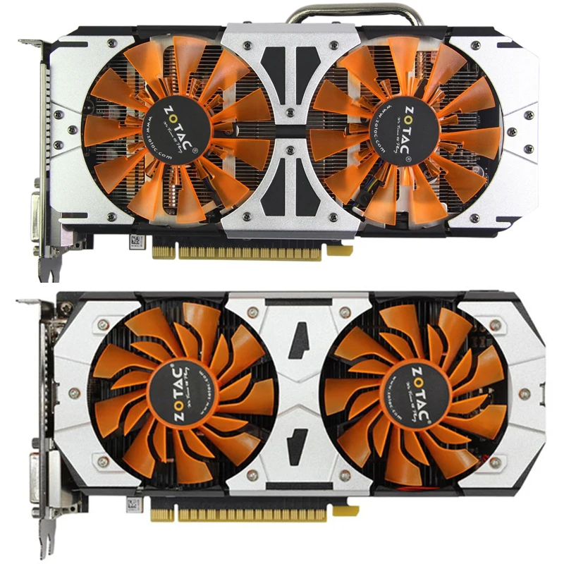 Оригинальная видеокарта ZOTAC GTX750Ti 2GD5 yer GPU GTX 750 Ti 2 Гб GM107 128Bit GDDR5 графическая карта