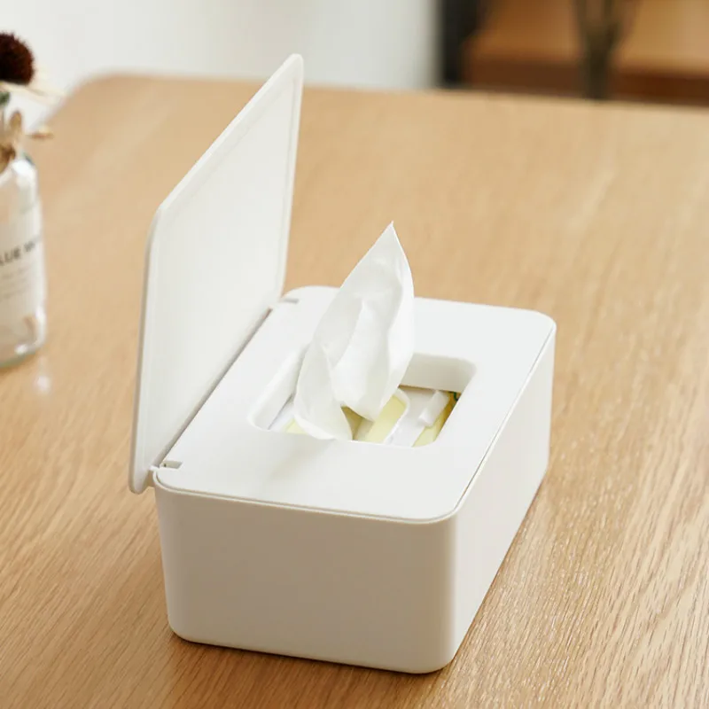 

White Tissue Box Cover Napkin Holder Car Cute Kitchen Tissue Box Storagetissue Box Storage Porta Scottex Wet Wipes Box KK60ZJ