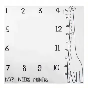 

New Infant Baby Milestone Photo Props Background Blankets Play Mats Backdrop Cloth