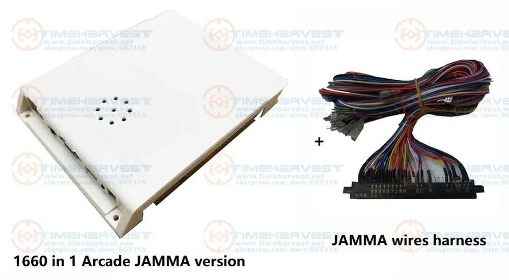 2600 в 1/1660 в 1 мульти игровая коробка аркадная версия Jamma плата PCB видео 3D игры HDMI VGA CGA для аркадной монетоуправляемой машины - Цвет: 1660 IN 1 and wires