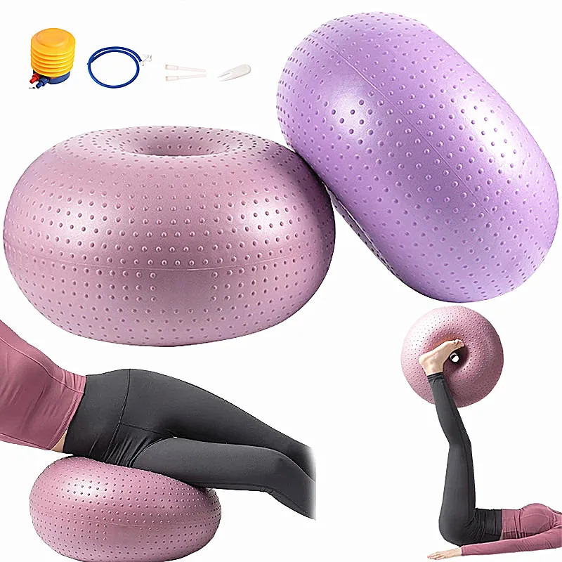 Yoga Ball Exercise Fitness Pilates Donut Balance Fitness Ball Exercise Training Home Gymnastics Gym Thickening Anti-blast yoga ball,gymnastics ball