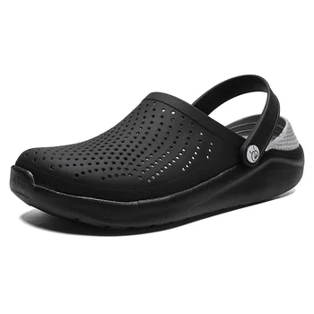 

Men Beach Sandals Crocse Unisex Hole Shoes Summer Lightweight Breathable Casual Slippers Clogs Anti-slip Flip Flops Soft Sandals