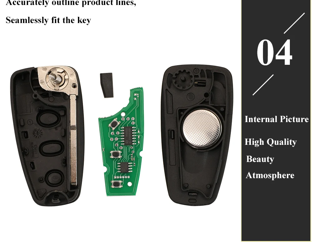 Chiave/Telecomando Per Ford Tourneo Transit Personalizzato Telecomando Flip Fob Aftermarket - Bk2t-15k601-aa/ Ac 434mhz Ask 4d (83) Chiavi Ford - H0eef54ed668b4855b17dddde89de683fR