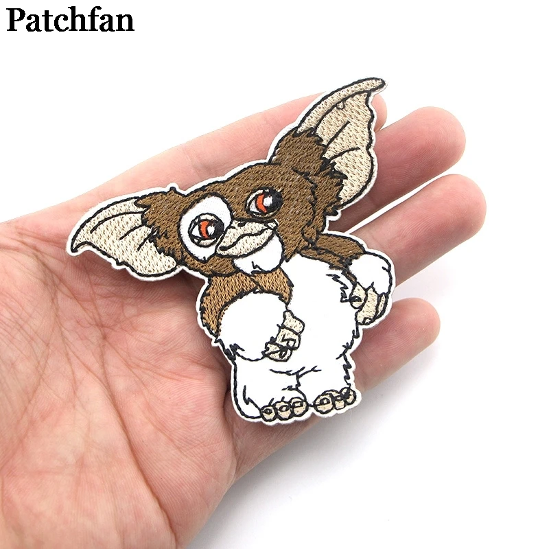 20 шт./партия, Patchfan, Gremlins gizmo, Мультяшные железные нашивки, одежда, вышитые аксессуары для лоскутного шитья, значки,, A2310