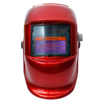 

Red Cover Auto Darkening Solar Welders Welding Helmet Mask with Grinding Function Ideal for ARC/MIG/TIG/Stick Welding