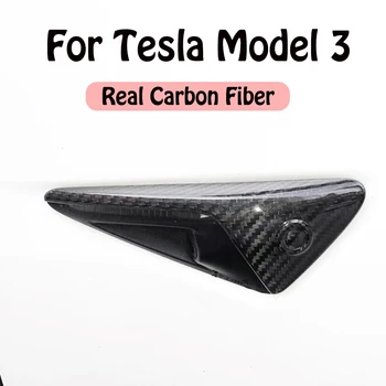 

Real Carbon Fiber Leaf Board Decoration For Tesla Model 3 Accessories Leaf Carbody Sticker For Tesla Model S For Tesla Model X