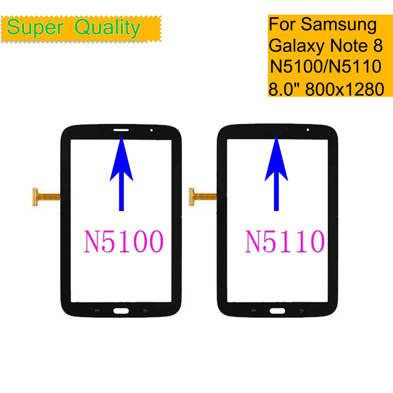 10 шт./лот для Samsung Galaxy Note 8 0 N5100 N5110 сенсорный экран планшета передняя внешняя