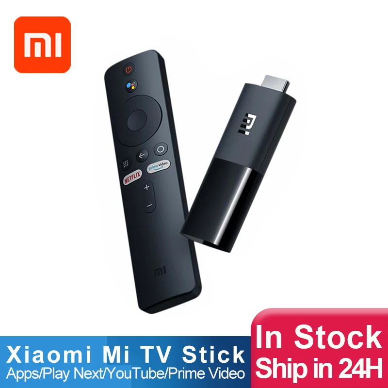 Глобальная версия Xiaomi Mi TV Stick Android 9 0 Quad-core 1080P Dolby DTS декодирования HD 1 ГБ ОЗУ 8 Гб ПЗУ