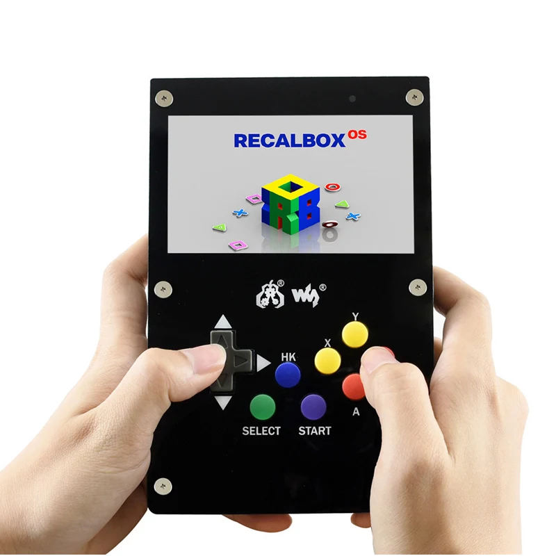 Package 2 4," Gamepi 43 портативная игровая консоль с Raspberry Pi 3 Model B игровым проигрывателем встроенный Recalbox видеоигровые приставки поддержка GBA - Цвет: Package 2
