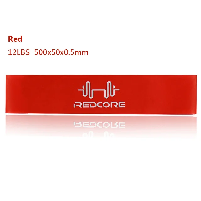 Red 6 уровневых резистентных лент для упражнений, для дома, тренажерного зала, йоги, фитнеса, из натурального латекса, подтягивающие силовые тренировочные ленты - Цвет: Red