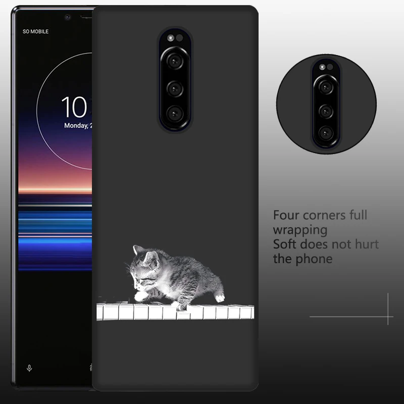 Чехол jurchen для sony Xperia 1, чехол для Xperia One, милый мультяшный Мягкий силиконовый чехол из ТПУ для sony Xperia1 sony 1, чехол