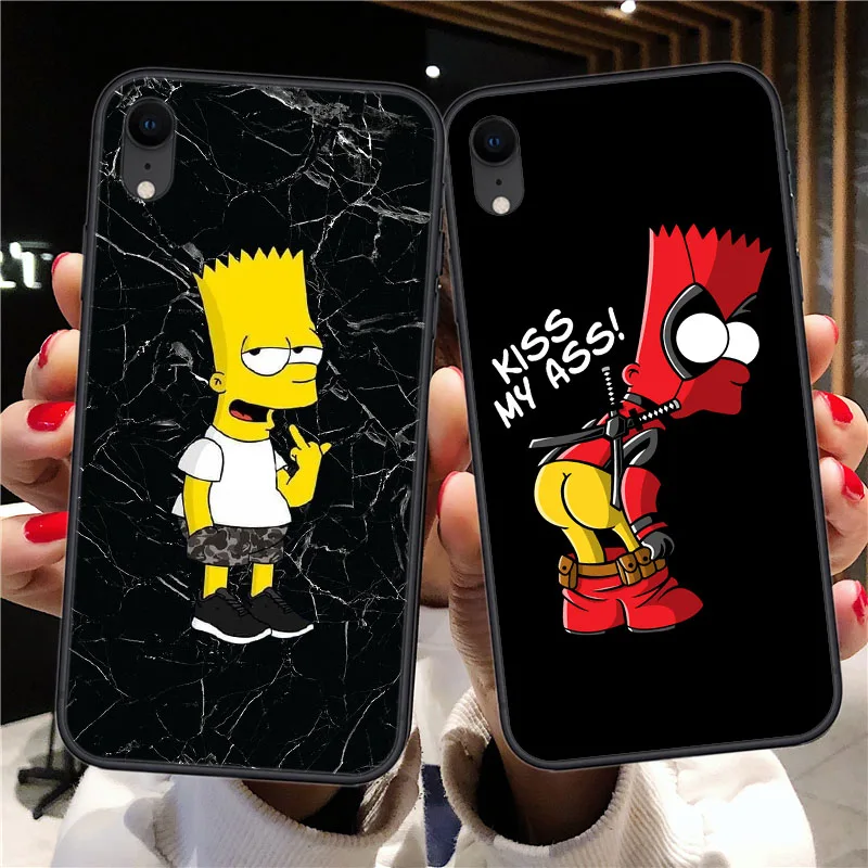 Чехол Kiss my ass для iPhone 7, 8 Plus, чехол для iPhone X, XS, MAX, XR, забавный мультяшный силиконовый чехол для телефона s, для iPhone SE, 6, 5S, 6S Plus