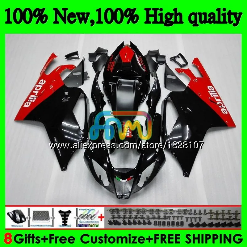 RSV1000R для Aprilia, красного и черного цвета; распродажа RSV1000 R Mille 03 04 05 06 55BS. 2 RSV1000RR РСВ 1000 R RR 1000R 2003 2004 2005 2006 обтекатель - Цвет: No. 1