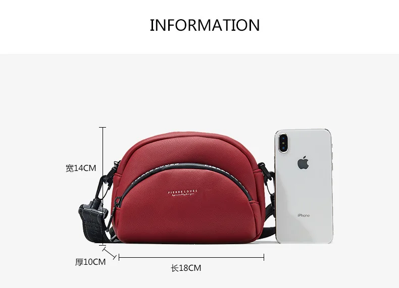 New Solid Color Women's Cross-slant Bag