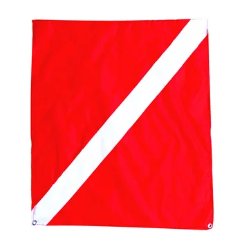 

Red White Diver Down Flag Underwater Diving Training Safety Equipment 20x24"