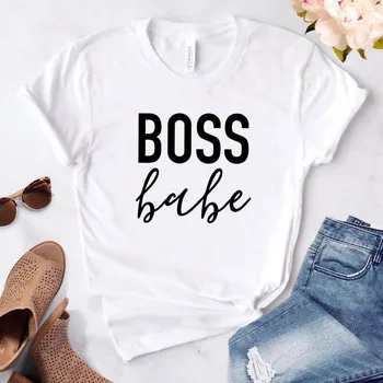 

boss lady baby Letter Print T Shirt Women Short Sleeve O Neck Loose Tshirt Casual Funny Tee Shirt Tops Camisetas Mujer
