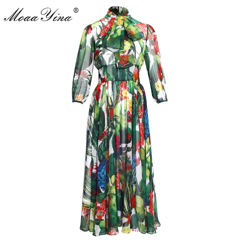 MoaaYina Fashion Designer Runway dress Spring