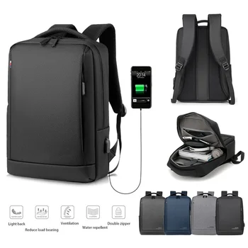 

PUBGS Men's Backpack 15.6 Inch with USB Charging Port New Travel Computer Bags Business Laptop Backpacks Male Mochila School Bag