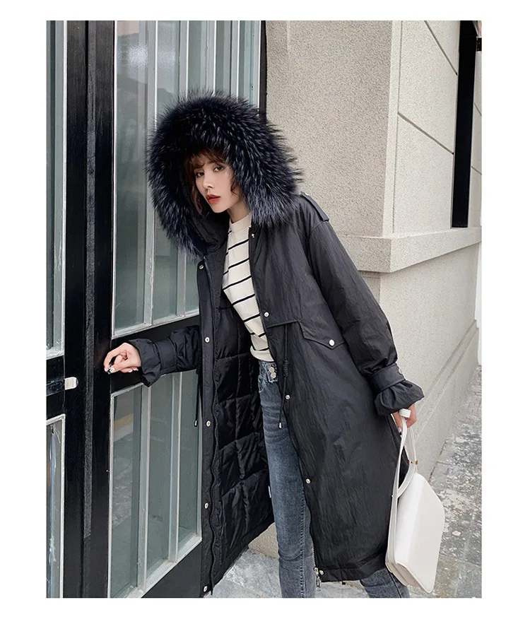 Winter jacket women Overcoming Long-style Warm Coat Knee-Crossing Korean Edition Thicker, Loose and Slender Down Cotton Clothe